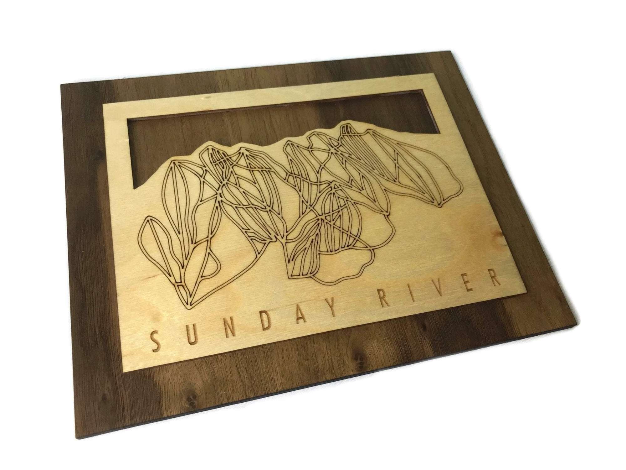 Small Sunday River Trail Map - Maine - Mountaincut