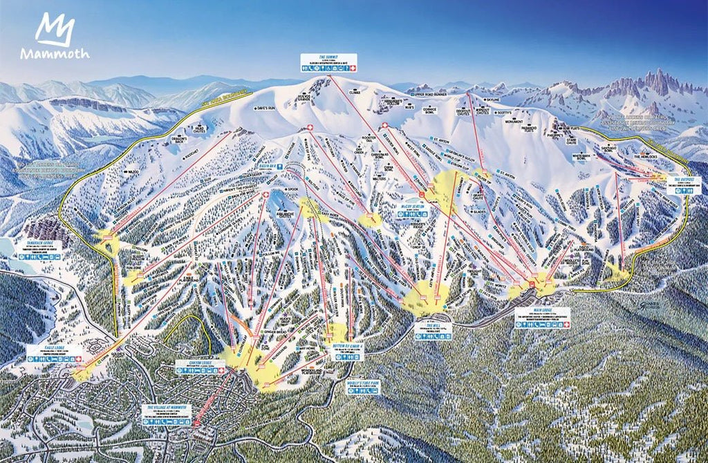 Mammoth Trail Map - Mammoth Mountain Skiing and Much More - Mountaincut