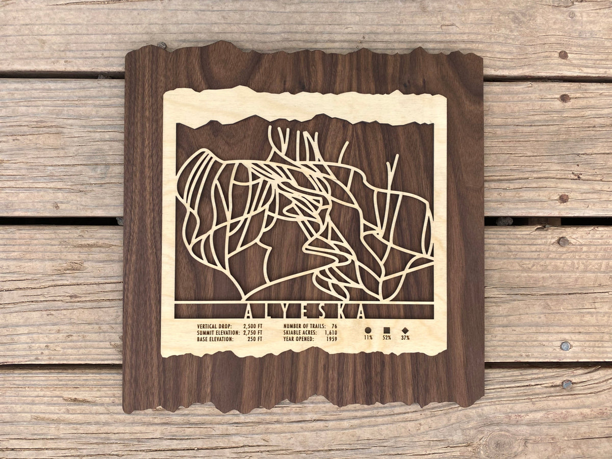 Alyeska Trail Map - Alaska - Mountaincut