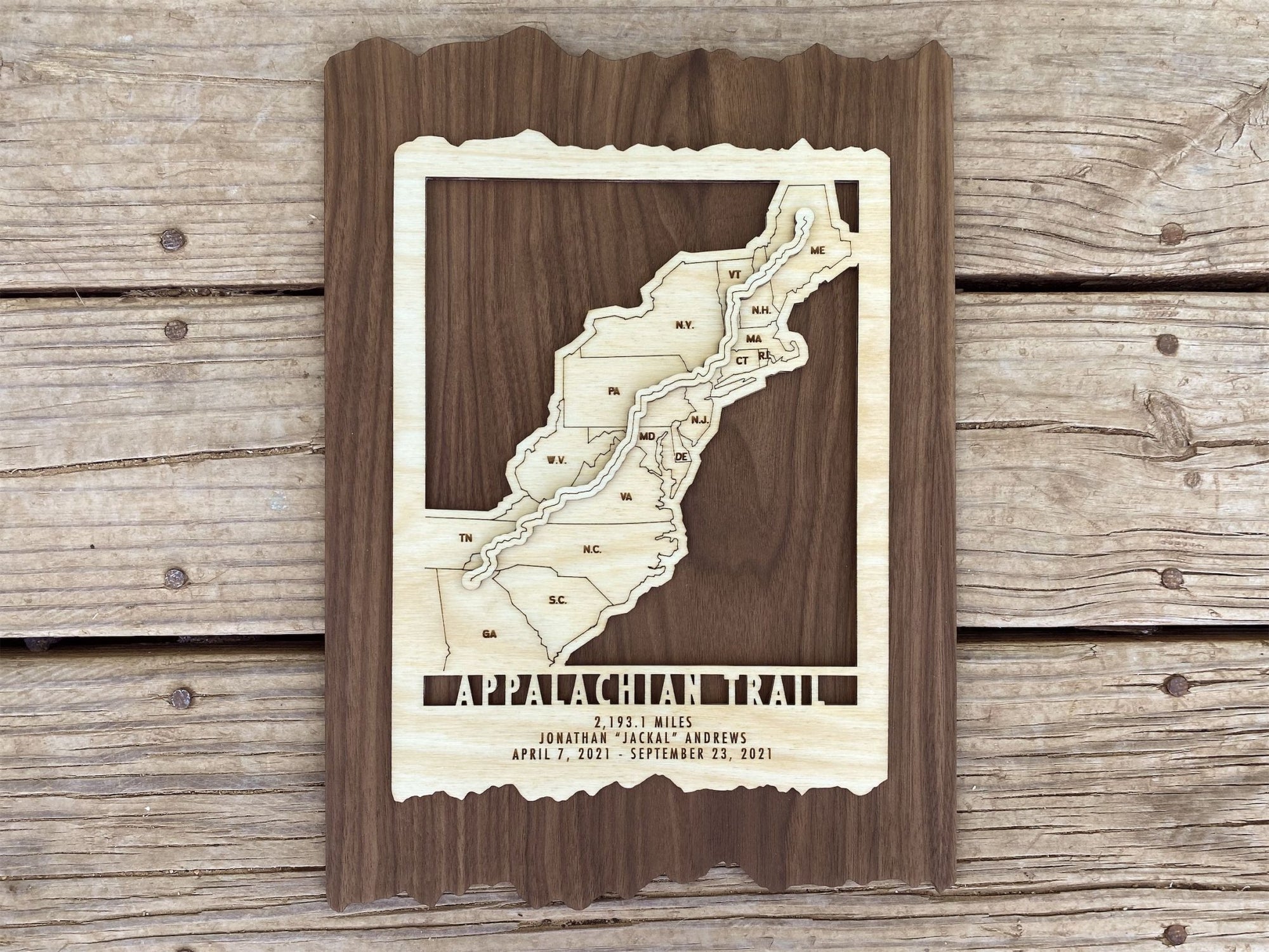 Appalachian Trail Map - Mountaincut