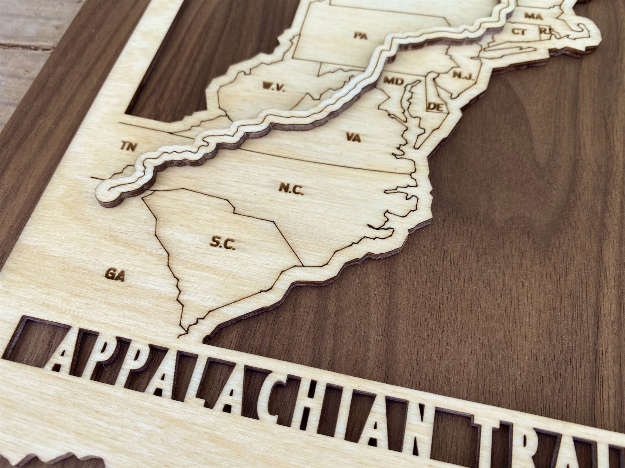 Appalachian Trail Map - Mountaincut