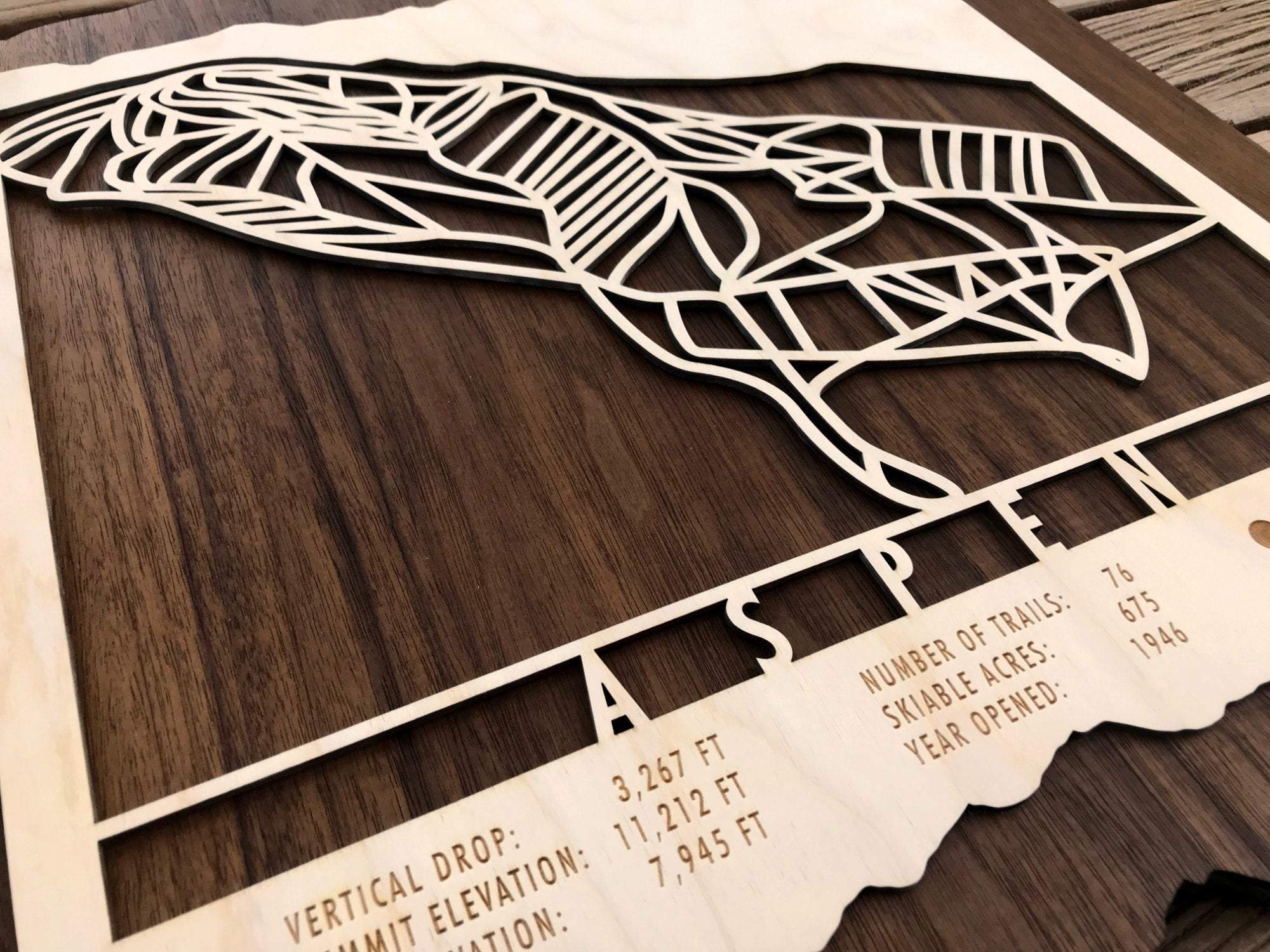 Aspen Trail Map - Colorado - Mountaincut