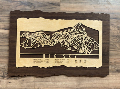 Big Sky Trail Map - Montana - Mountaincut