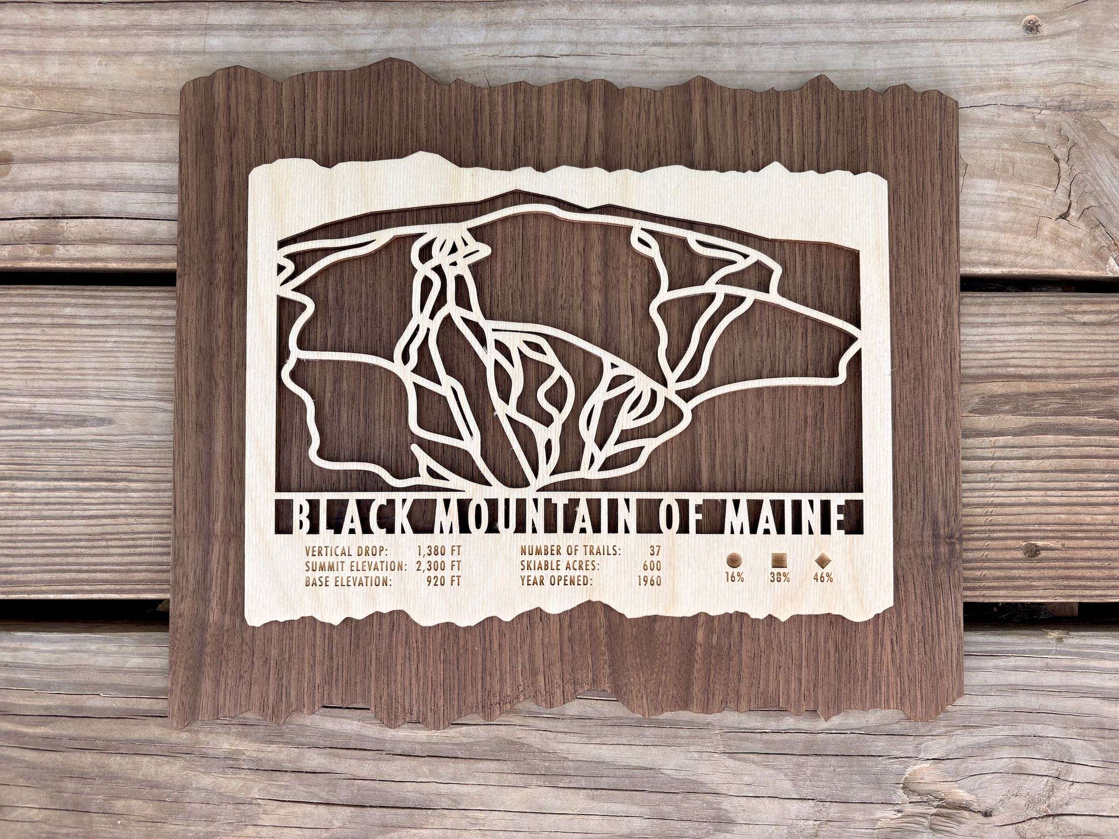 Black Mountain of Maine Ski Trail Map