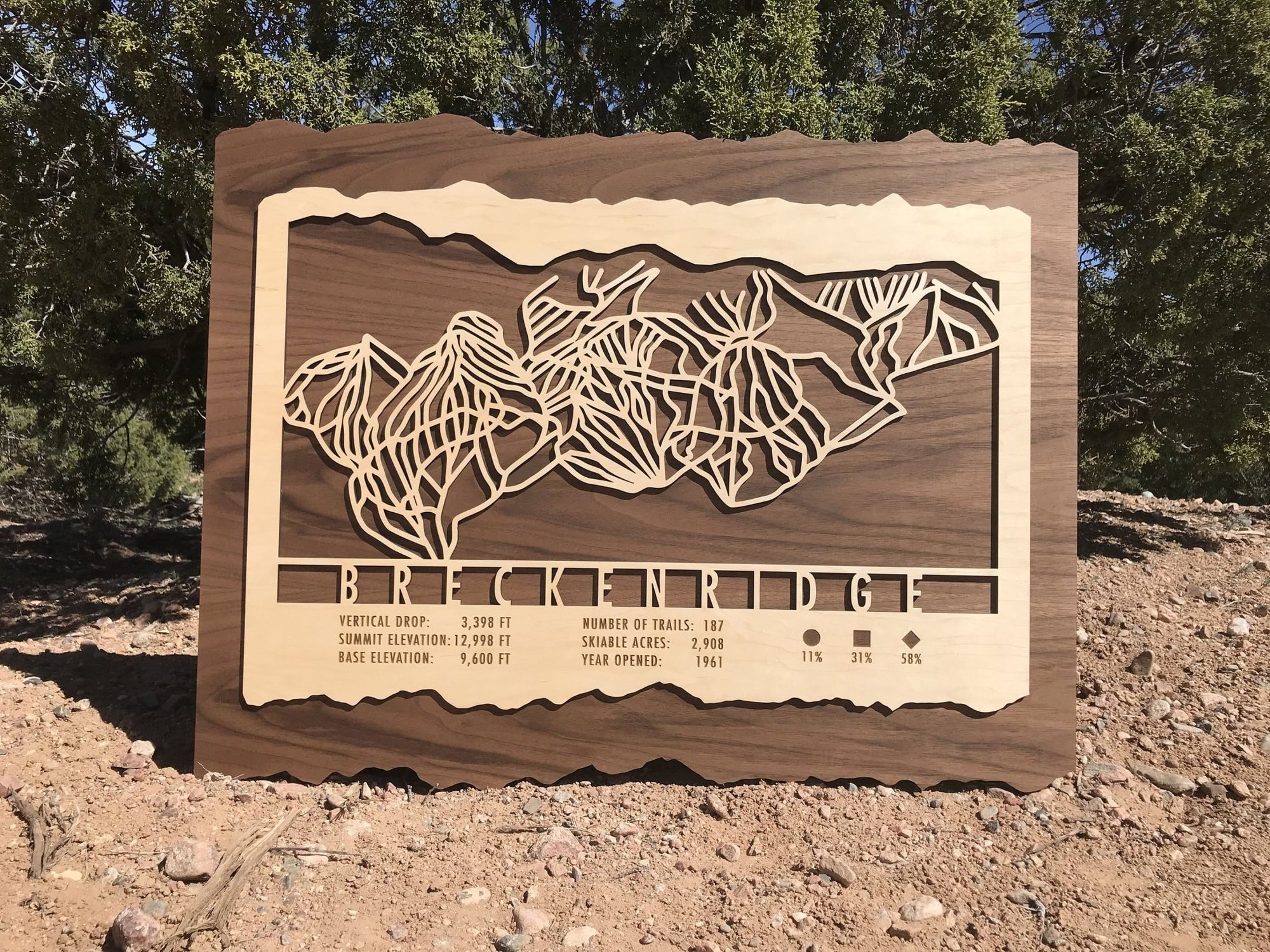 Breckenridge Trail Map - Colorado - Mountaincut