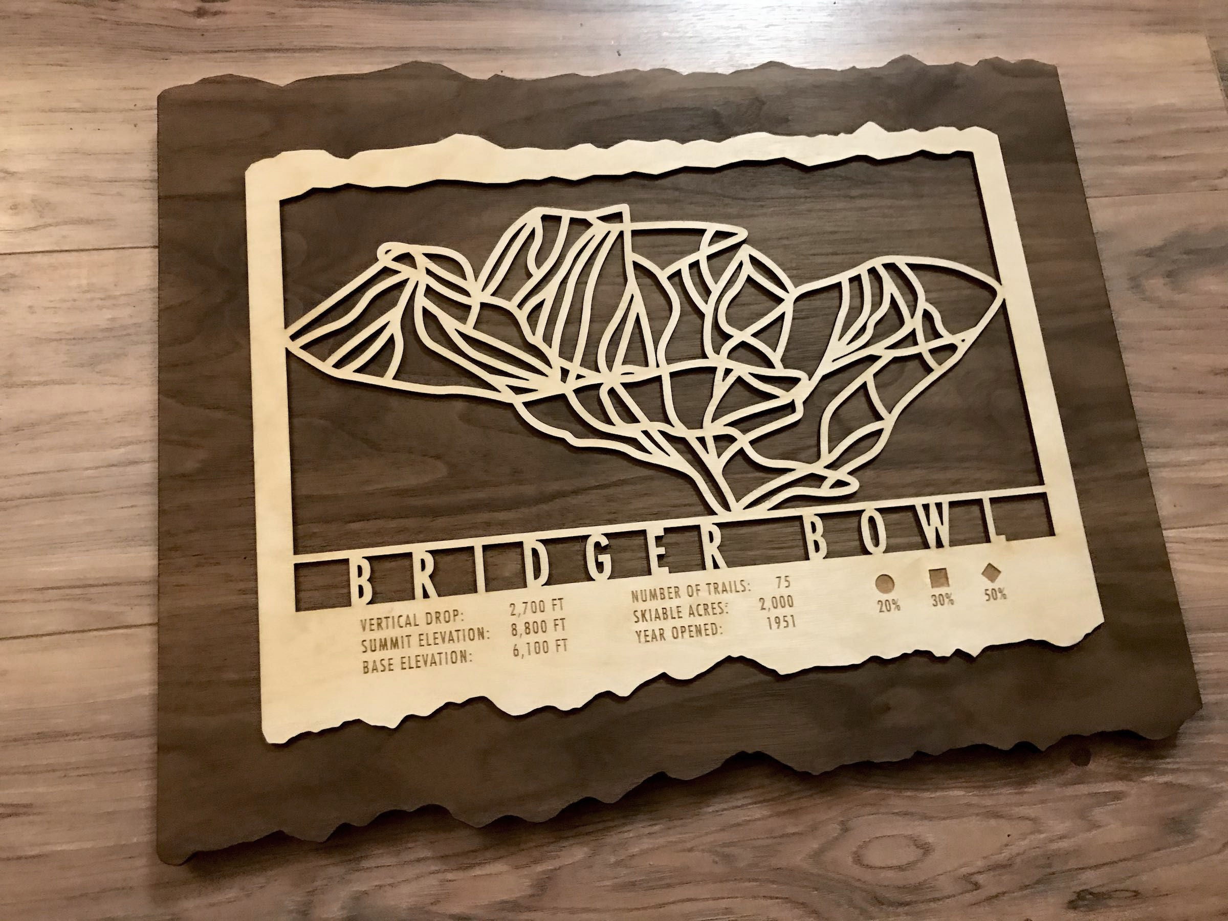 Bridger Bowl Ski Trail Map