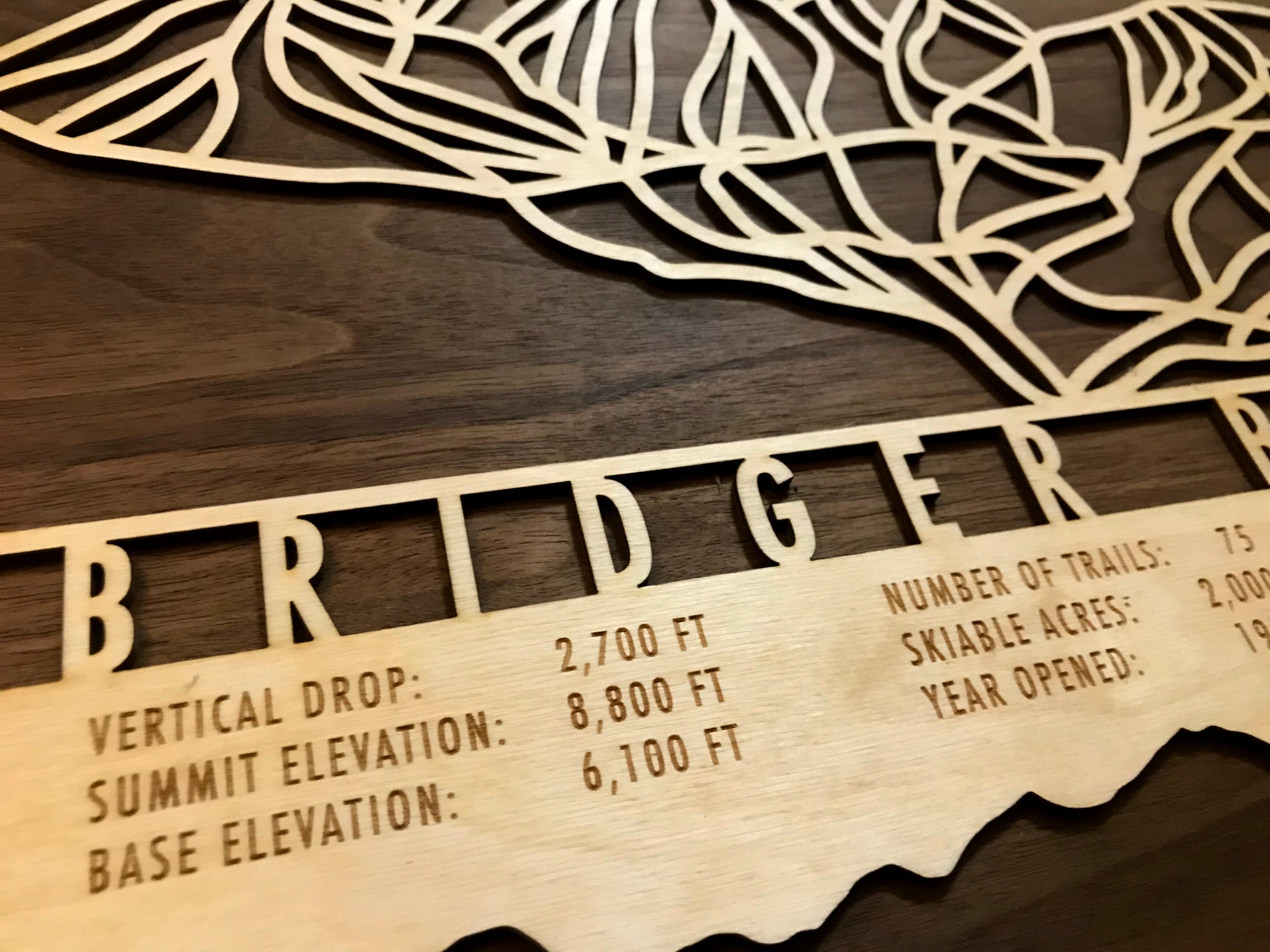 Bridger Bowl Trail Map - Montana - Mountaincut