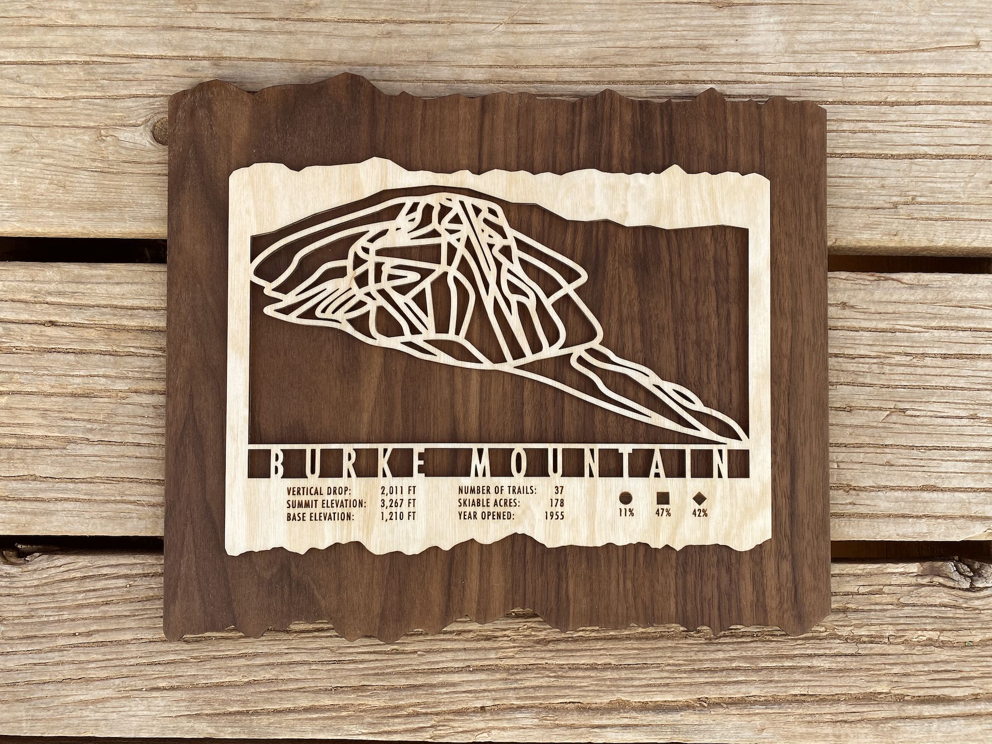 Burke Mountain Ski Trail Map