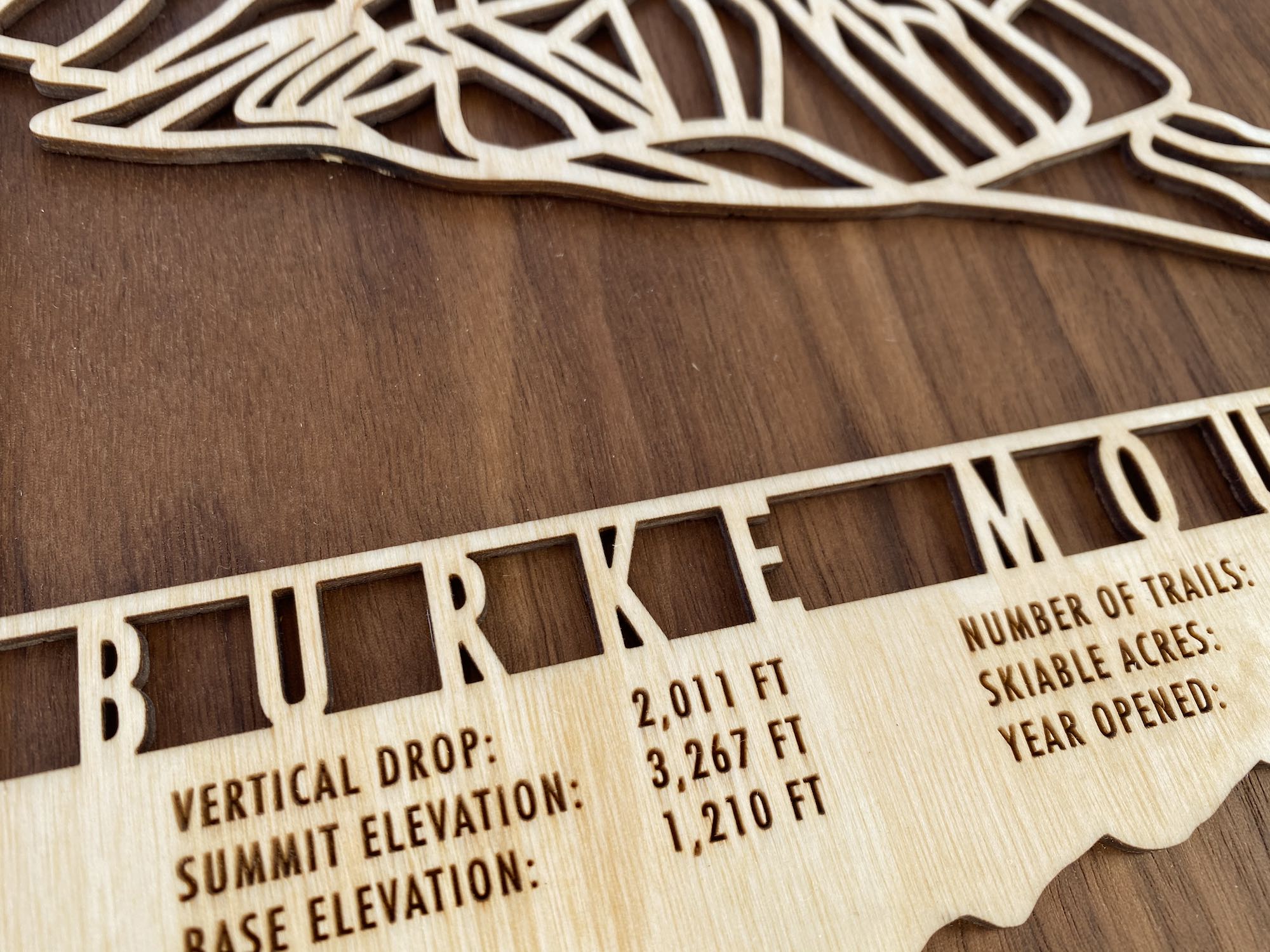 Burke Mountain Ski Trail Map
