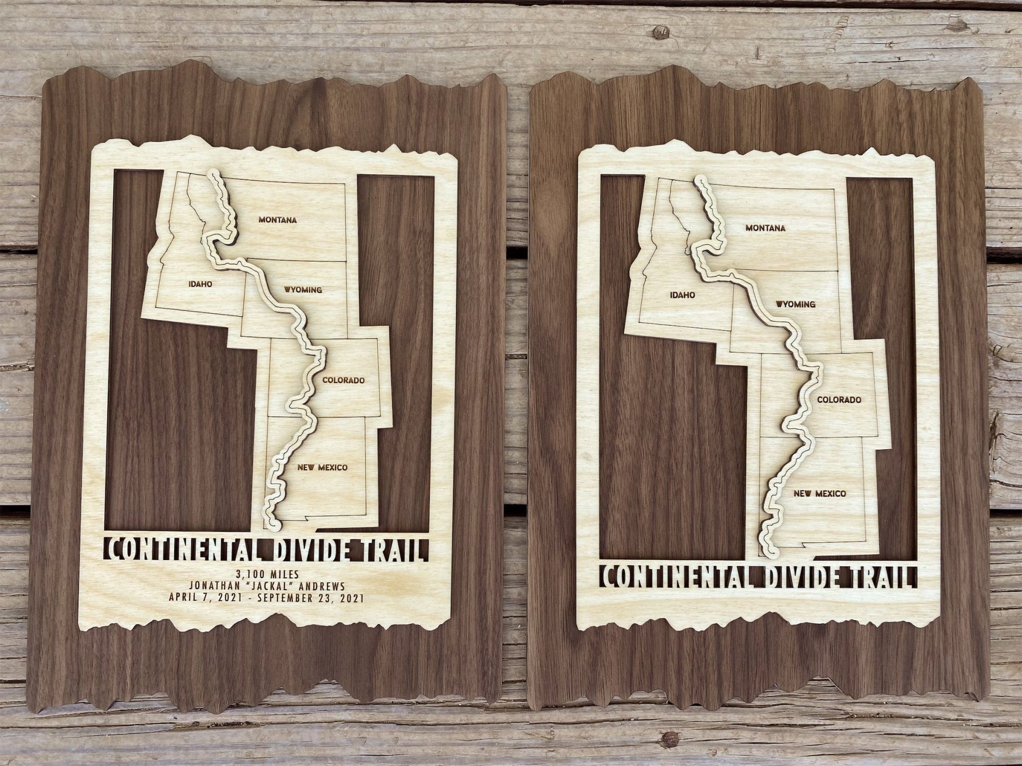 Continental Divide Trail Map - Gift for Hikers - Mountaincut