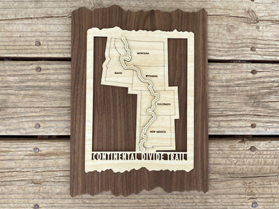 Continental Divide Trail Map - Gift for Hikers - Mountaincut