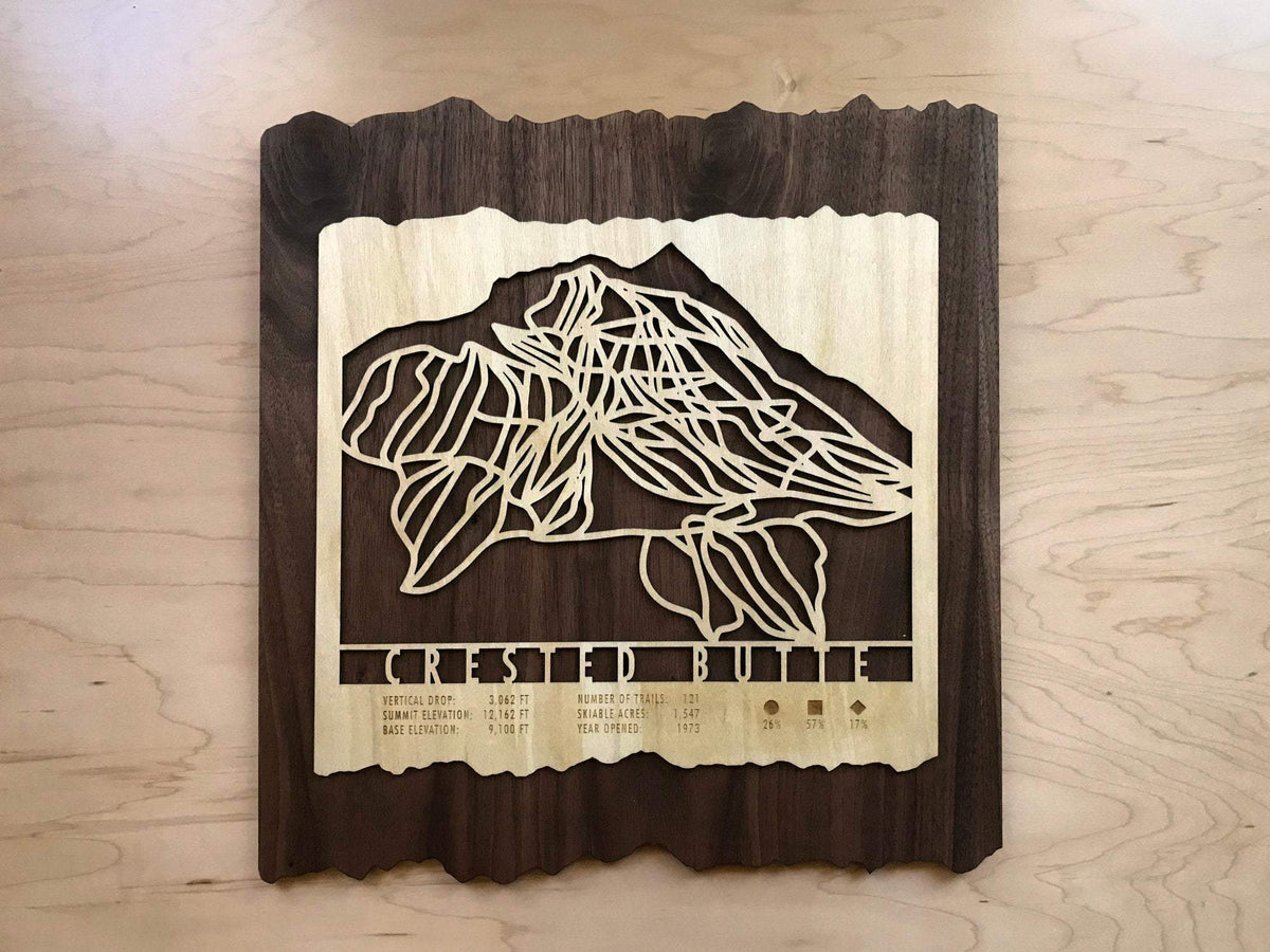 Crested Butte Trail Map - Colorado - Mountaincut