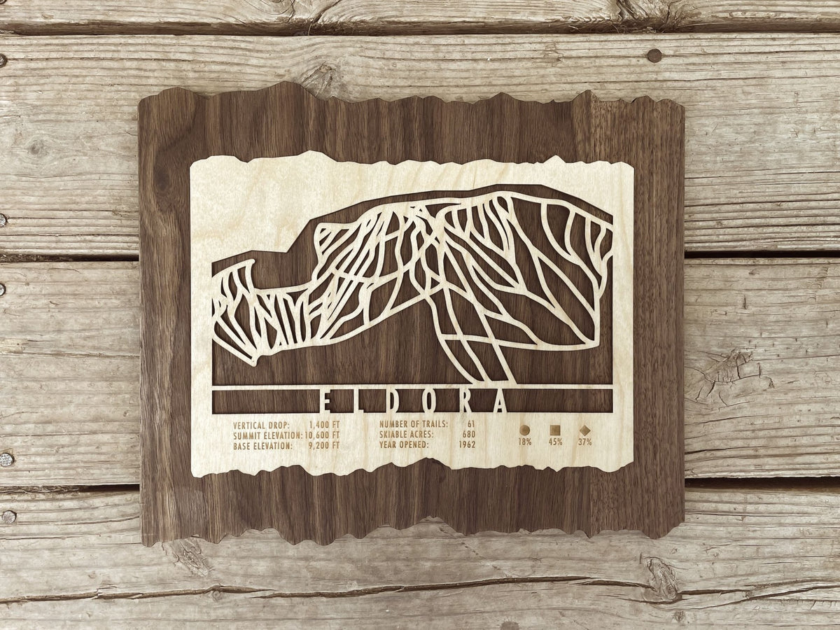 Eldora Trail Map - Colorado - Mountaincut