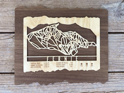 Fernie Ski Trail Map - Canada - Mountaincut