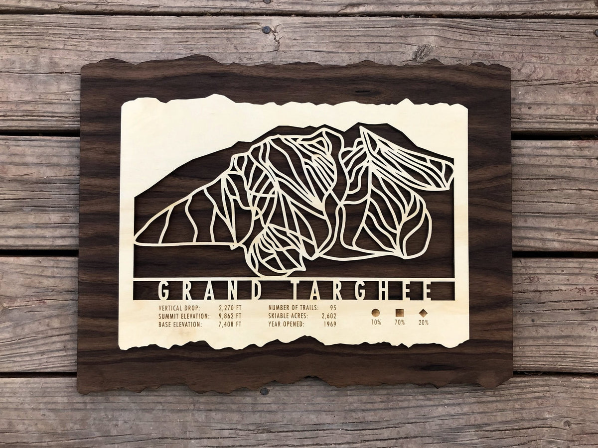 Grand Targhee Trail Map - Wyoming - Mountaincut