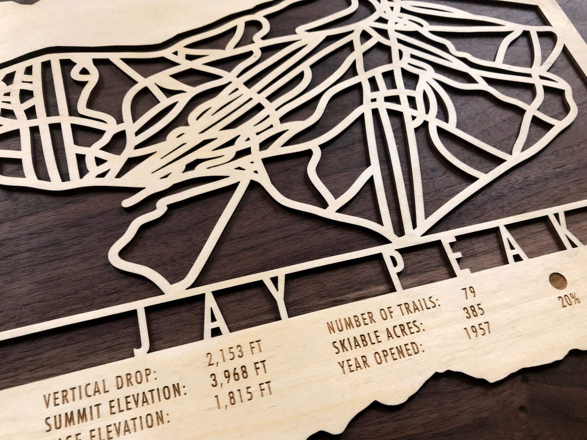 Jay Peak Trail Map - Vermont - Mountaincut