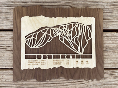 Lost Trail Montana Ski Trail Map - Montana - Mountaincut