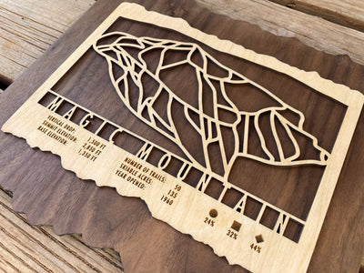 Magic Mountain Ski Decor - Mountaincut