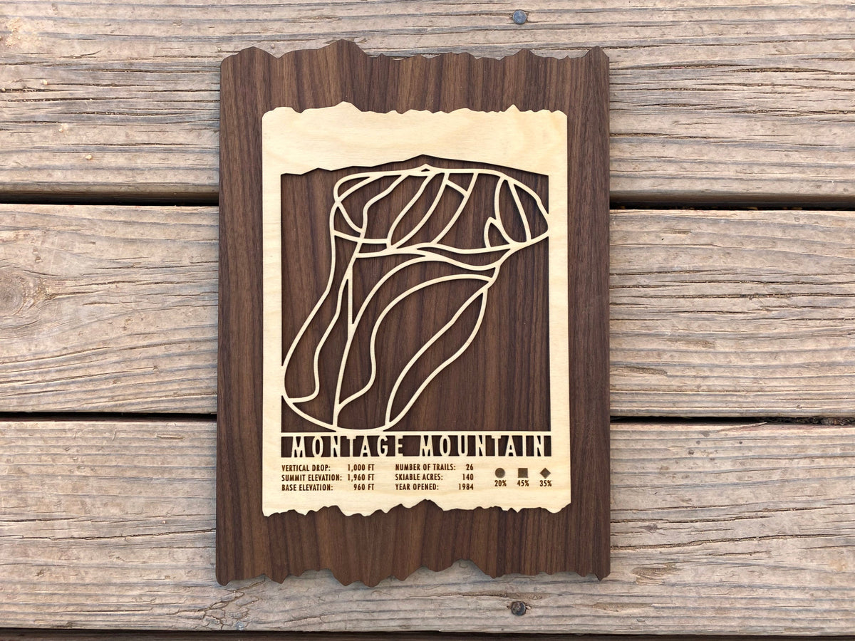 Montage Mountain Trail Map - Pennsylvania - Mountaincut