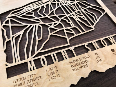 Mount Snow Trail Map - Vermont - Mountaincut