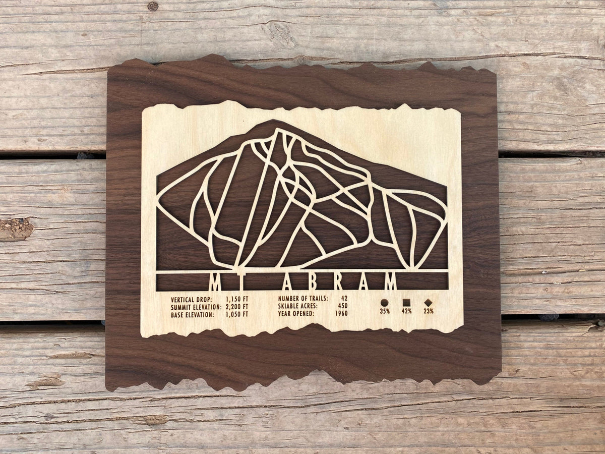 Mt Abram Trail Map - Maine - Mountaincut