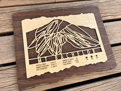 Mt Bachelor Trail Map - Oregon - Mountaincut