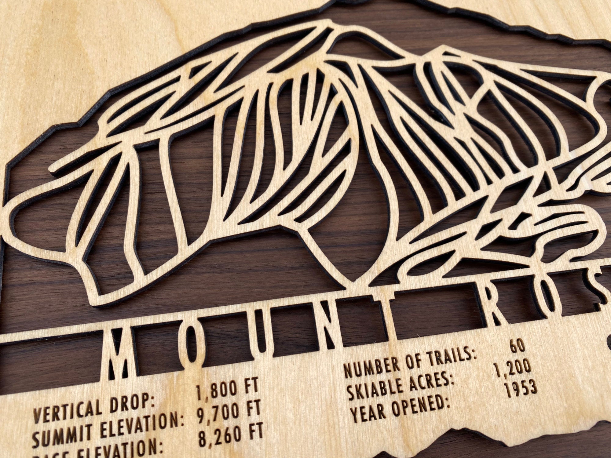 Mt Rose Trail Map - Nevada - Mountaincut