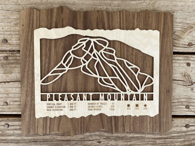 Pleasant Mountain Trail Map - Maine - Mountaincut