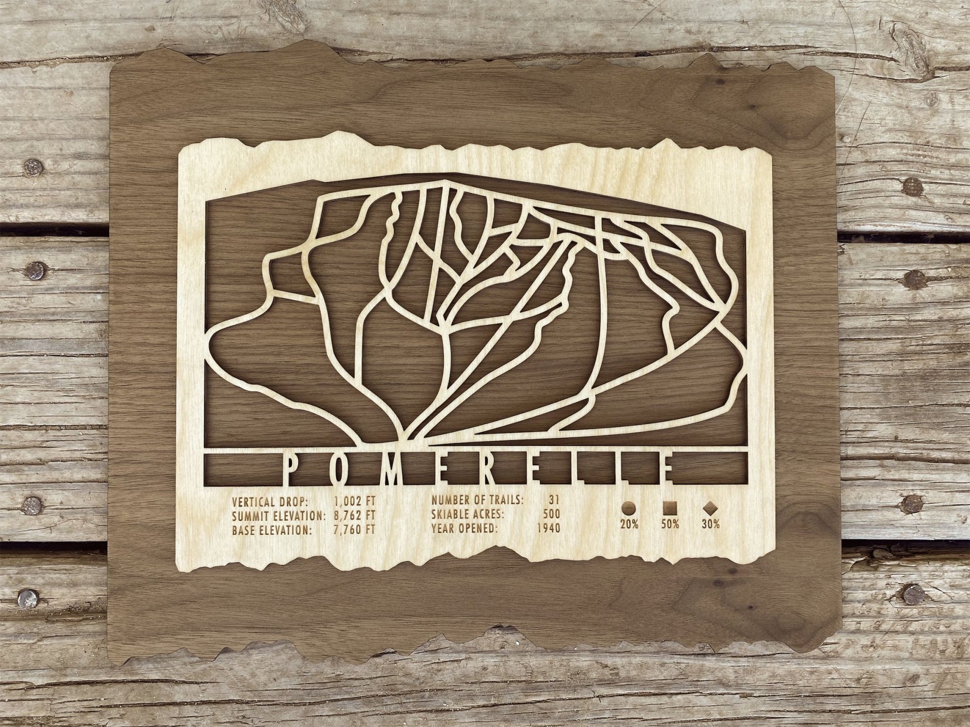 Pomerelle Ski Trail Map - Idaho - Mountaincut