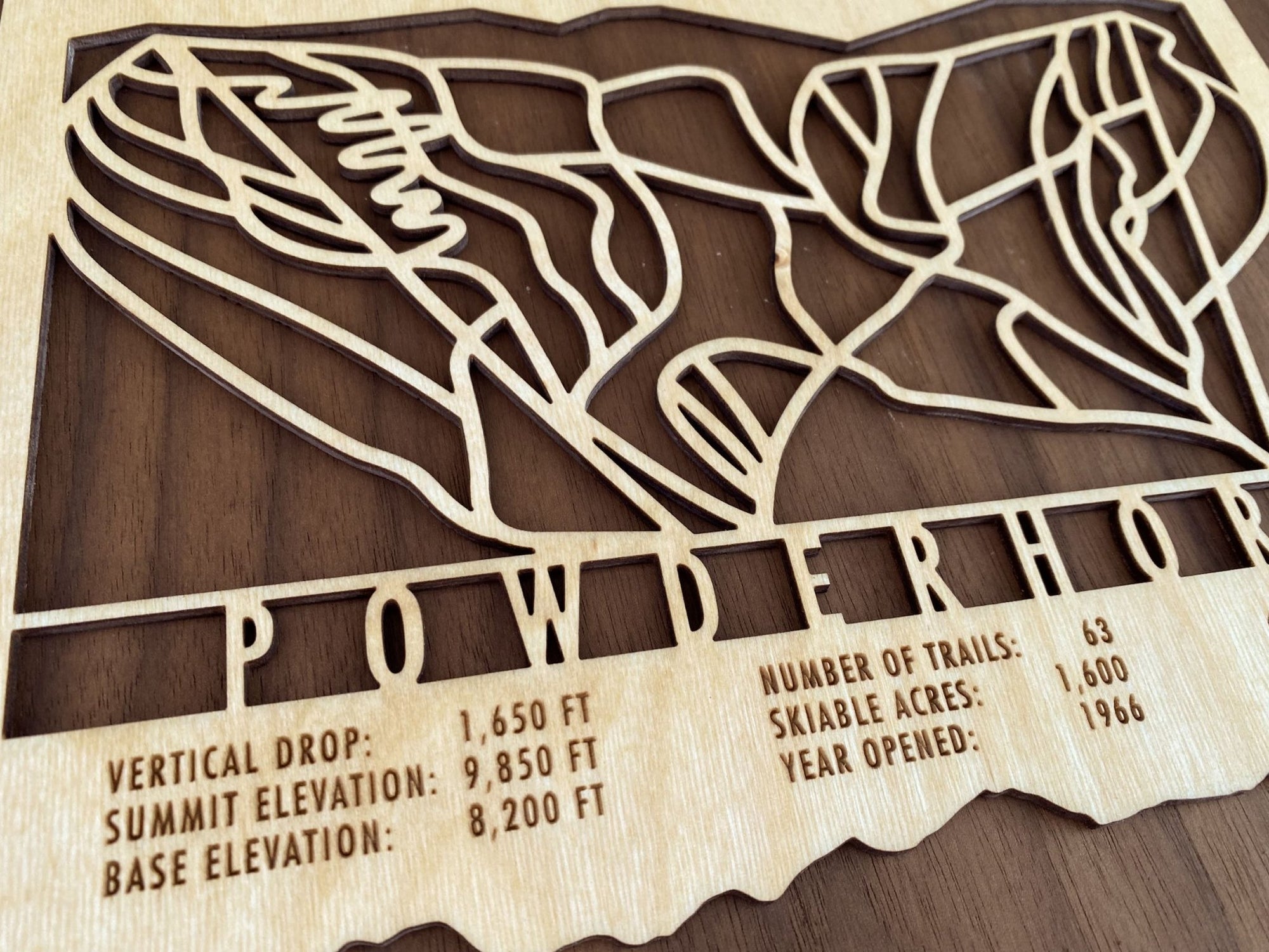 Powderhorn Ski Trail Map - Colorado - Mountaincut