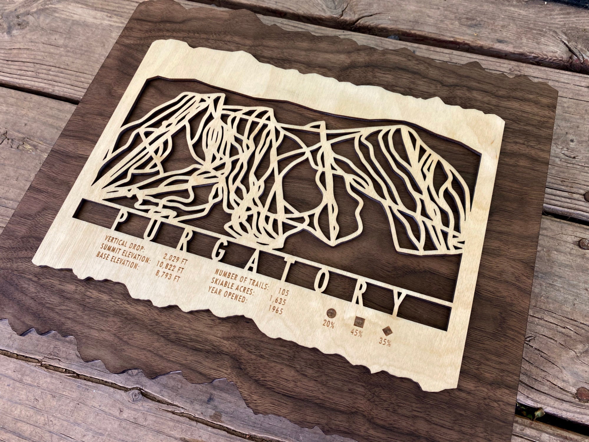 Purgatory Trail Map - Colorado - Mountaincut