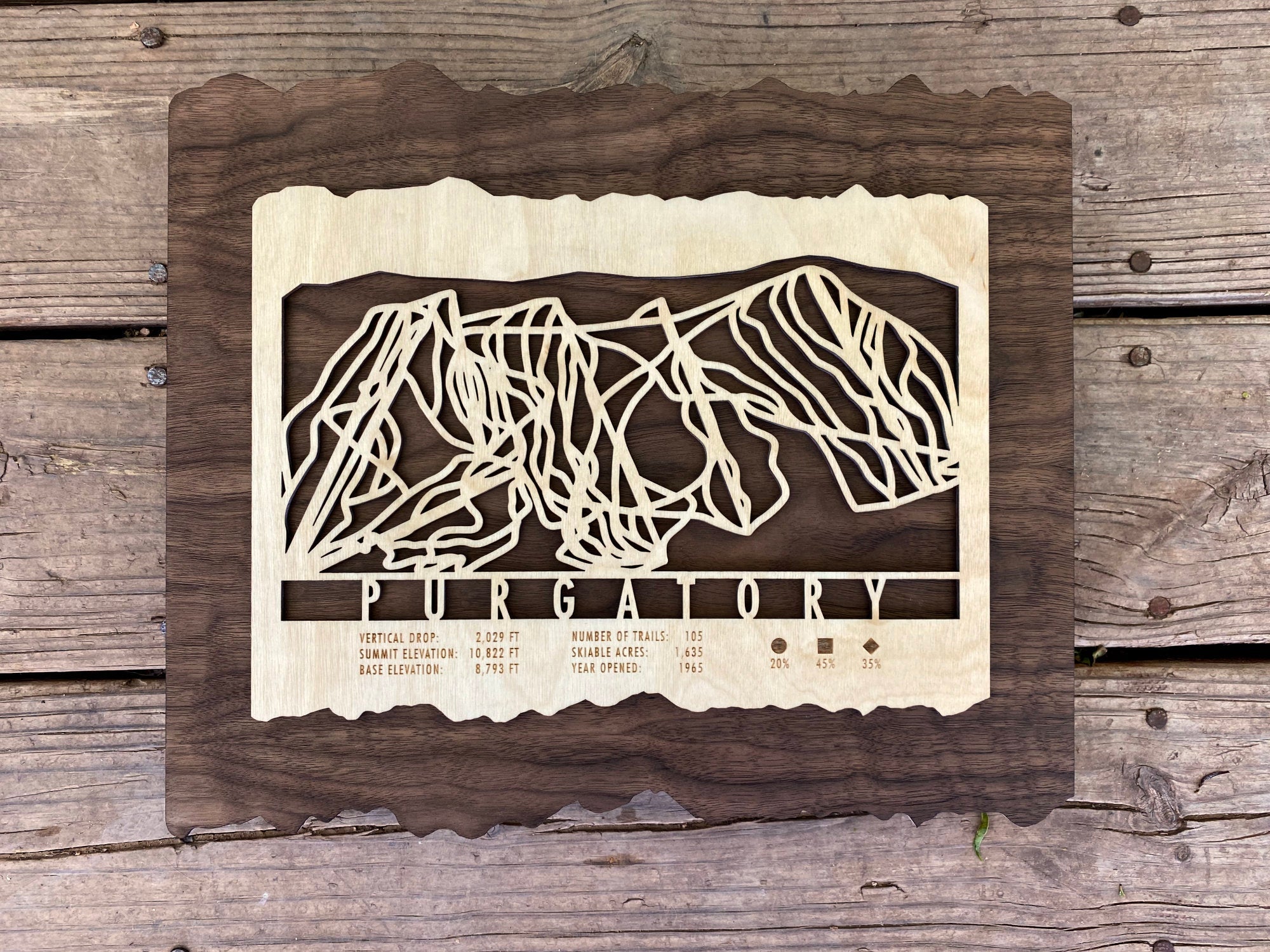 Purgatory Trail Map - Colorado - Mountaincut