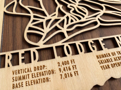 Red Lodge Mountain Map - Montana - Mountaincut