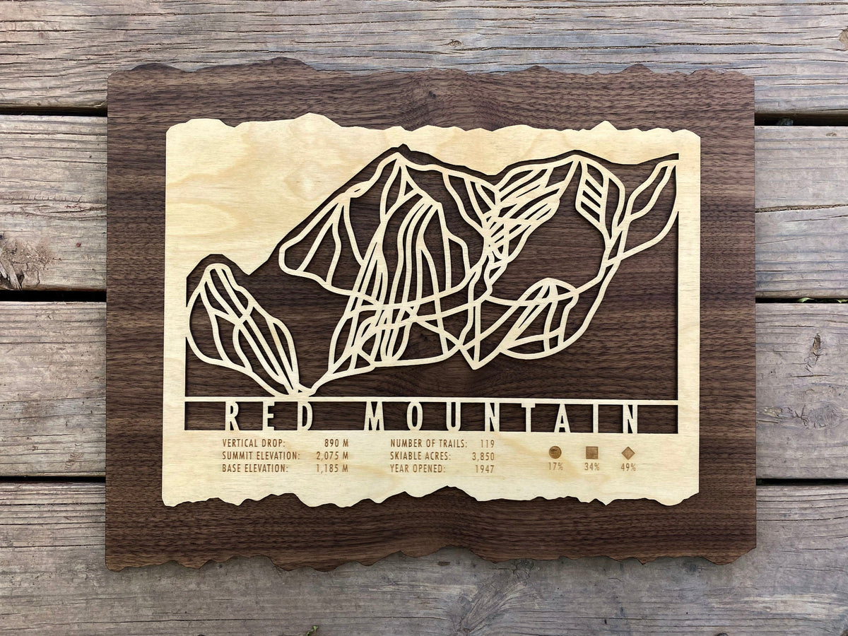 Red Mountain Trail Map - Canada - Mountaincut