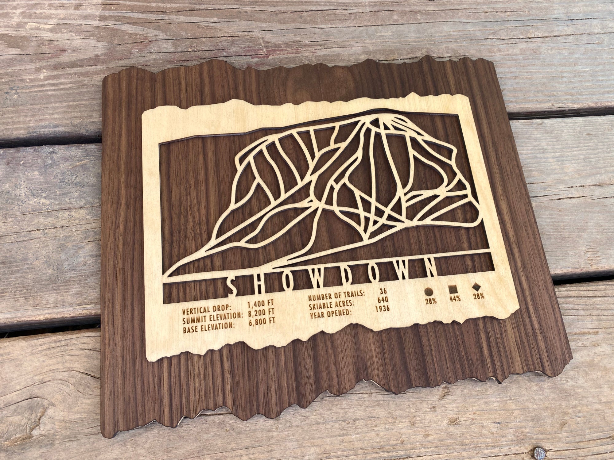 Showdown Montana Ski Map - Montana - Mountaincut