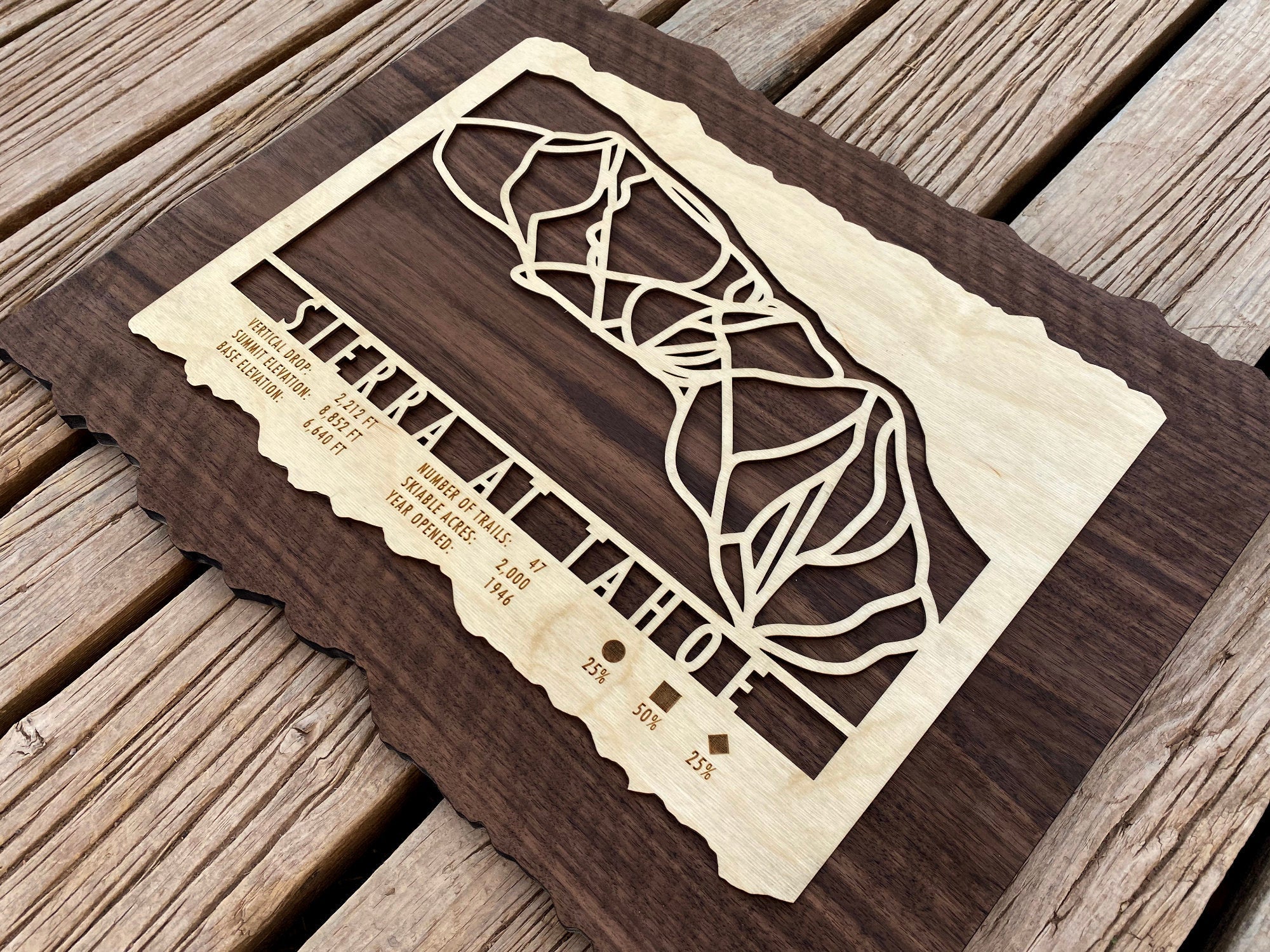 Sierra at Tahoe Trail Map - California - Mountaincut