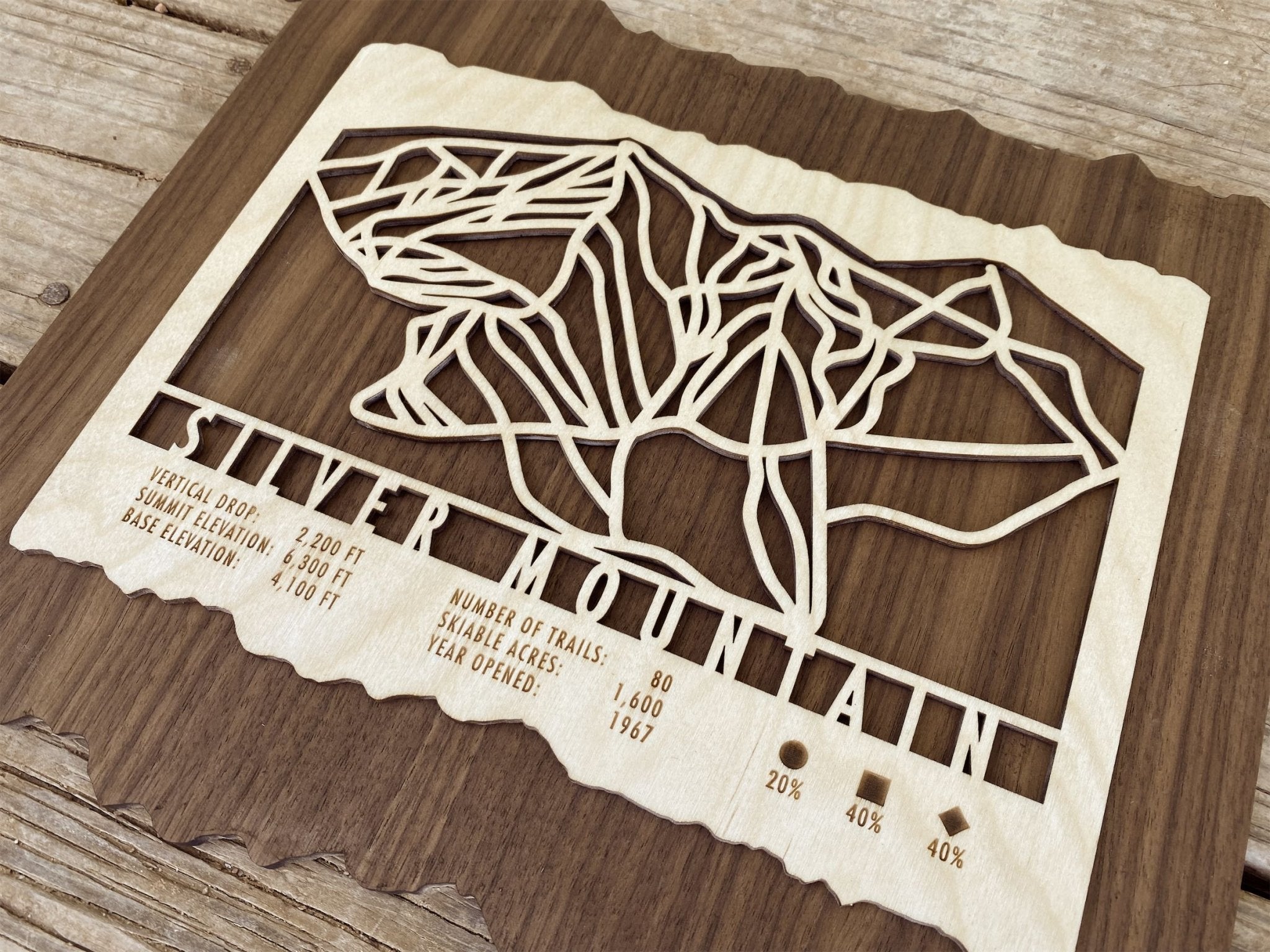 Silver Mountain Ski Trail Map - Idaho - Mountaincut