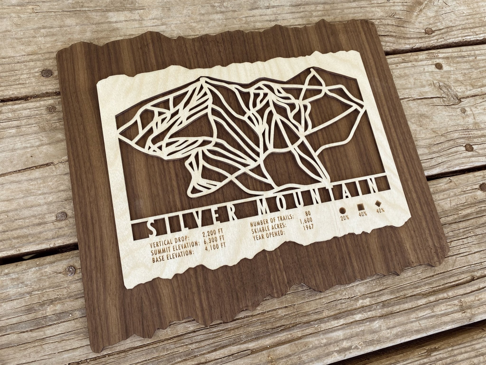 Silver Mountain Ski Trail Map - Idaho - Mountaincut