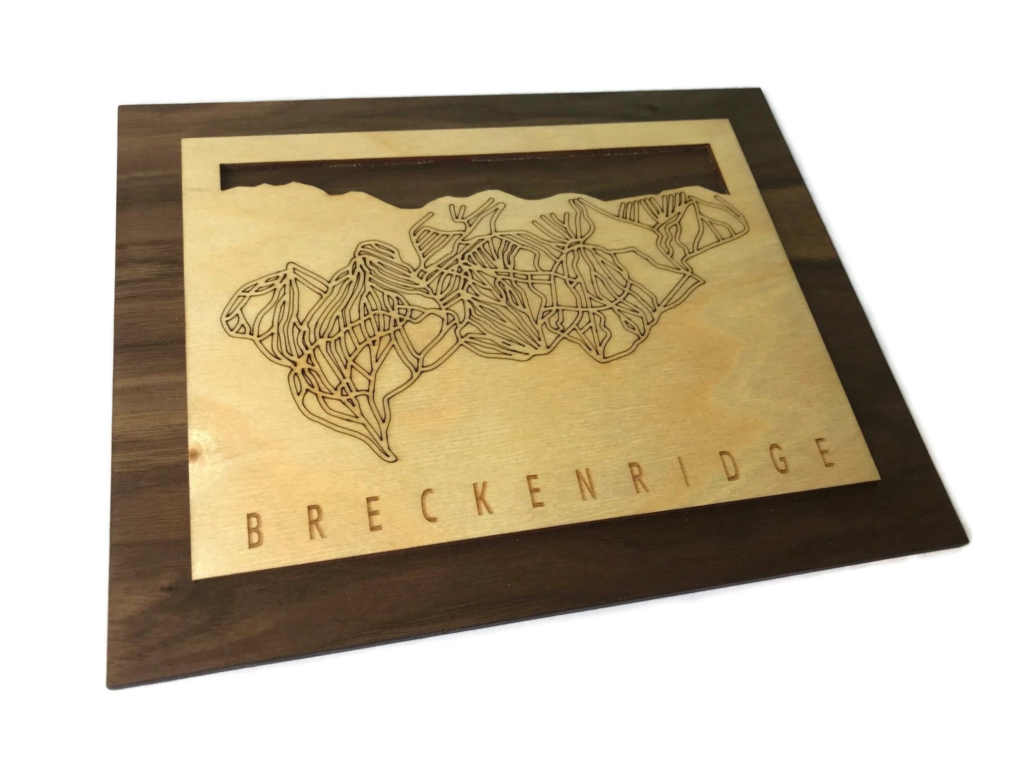 Small Breckenridge Trail Map - Colorado - Mountaincut