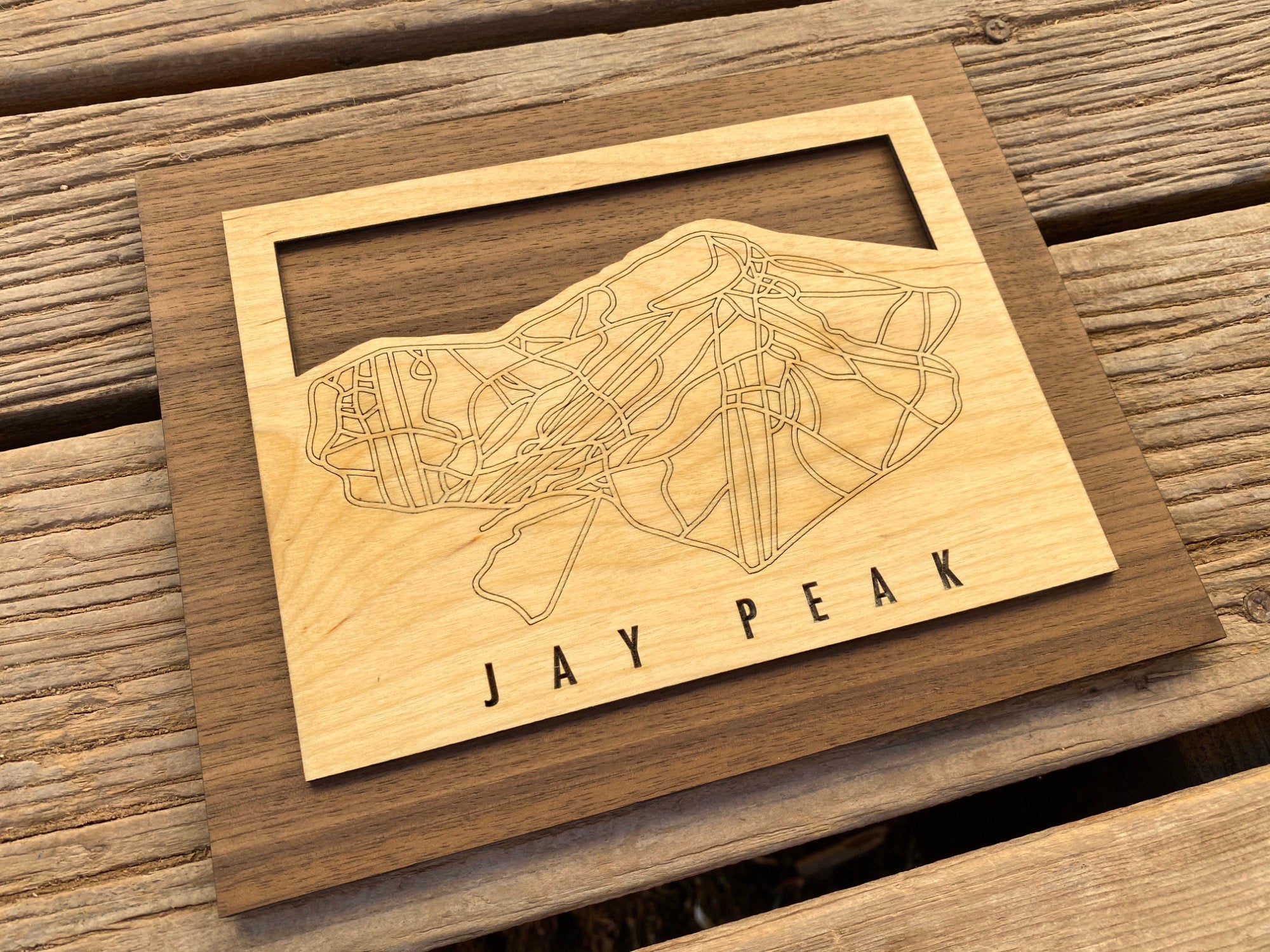 Small Jay Peak Trail Map - Vermont - Mountaincut