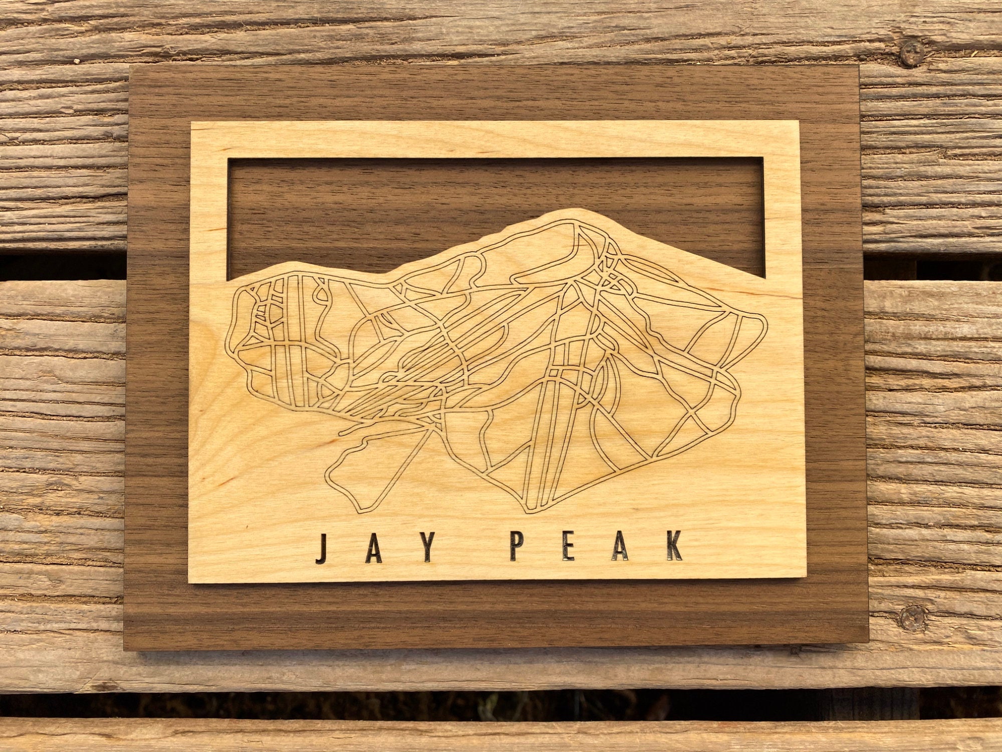 Small Jay Peak Trail Map - Vermont - Mountaincut