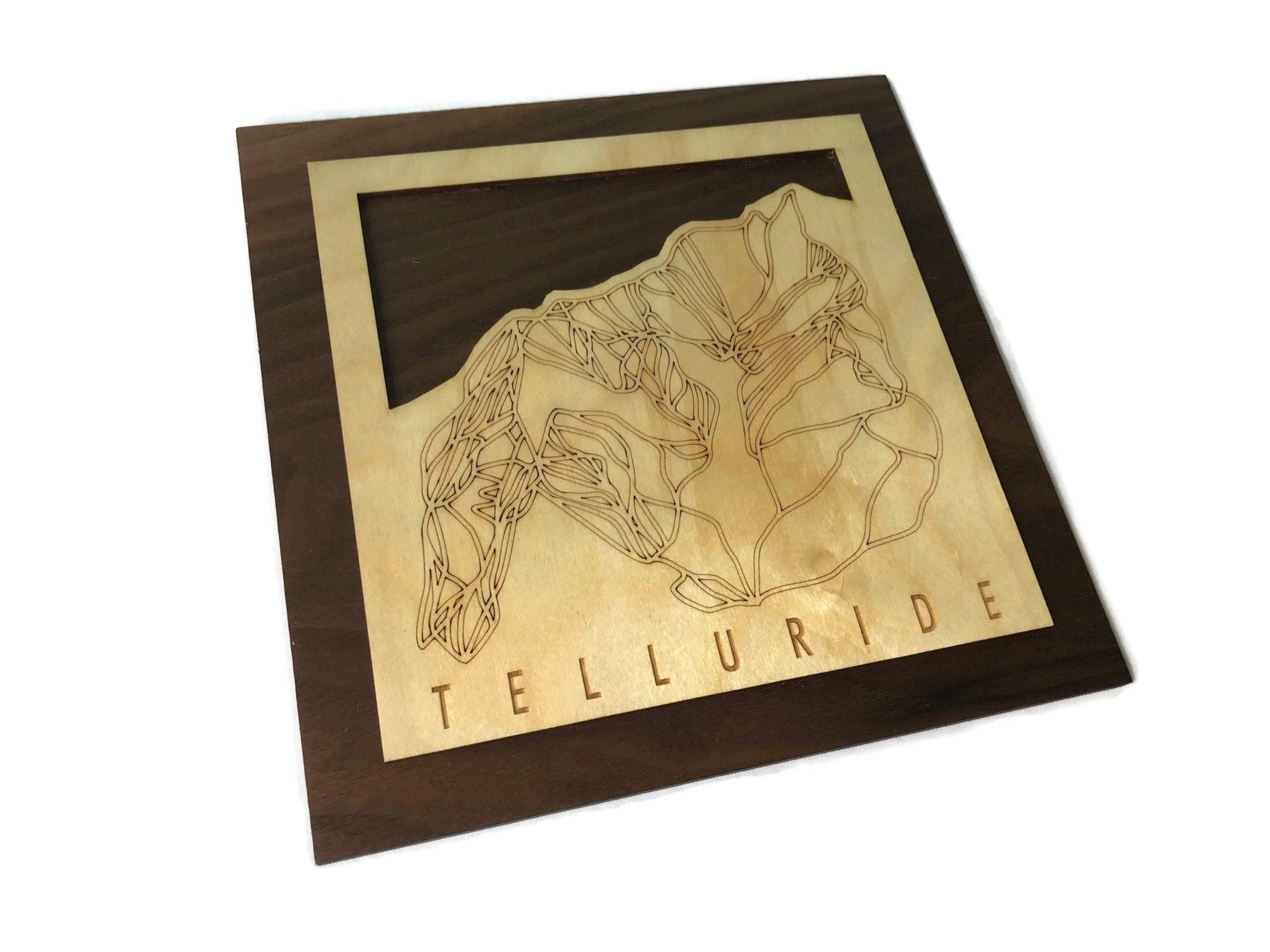 Small Telluride Trail Map - Colorado - Mountaincut