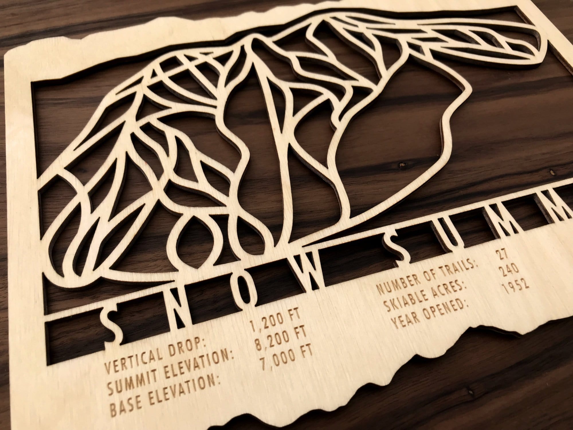 Snow Summit Trail Map - California - Mountaincut