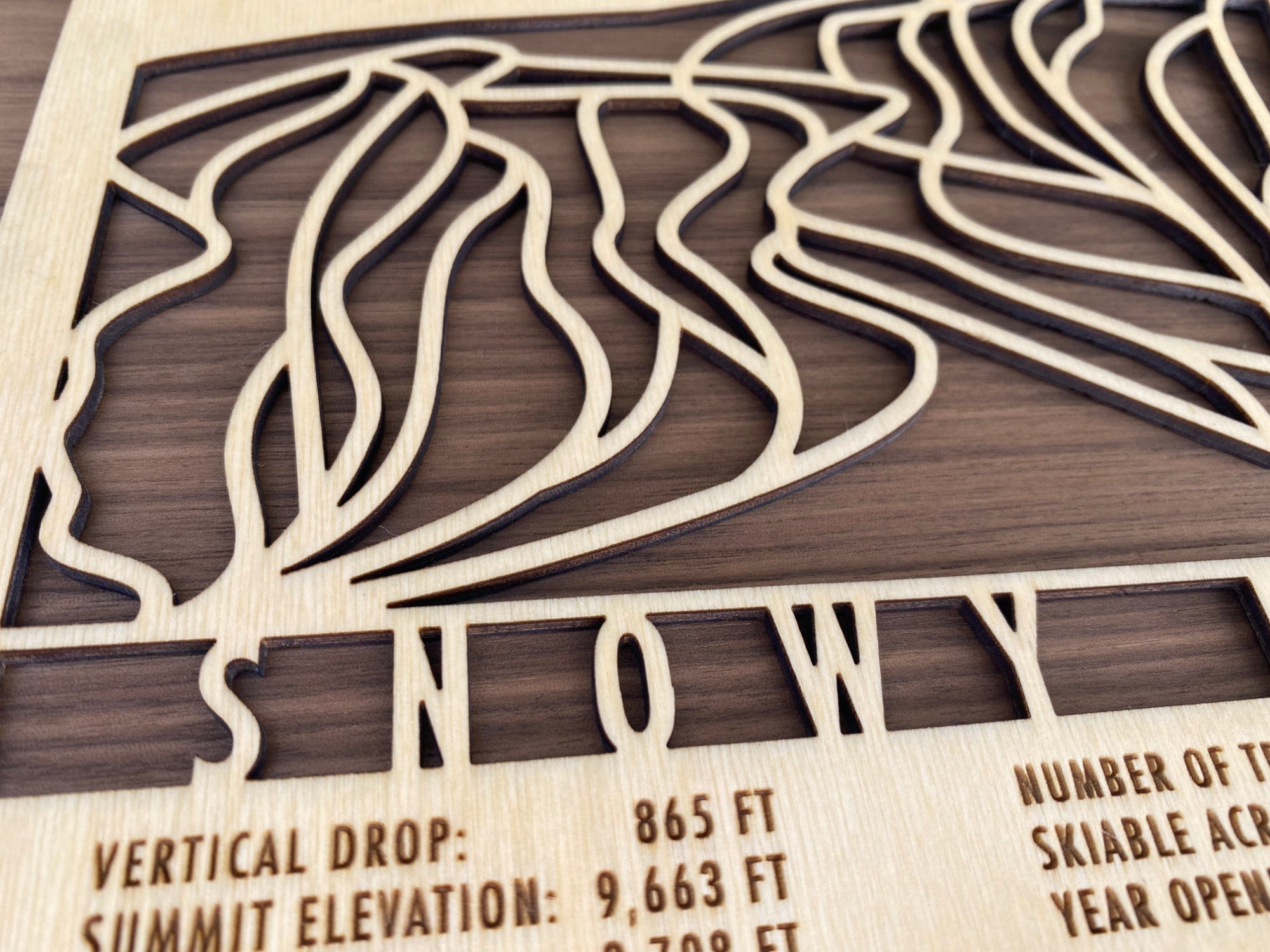 Snowy Range Trail Map - Wyoming - Mountaincut