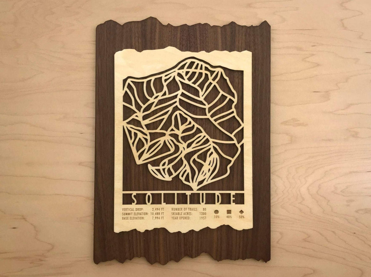 Solitude Trail Map - Utah - Mountaincut