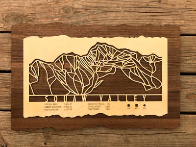 Squaw Valley Trail Map - California - Mountaincut