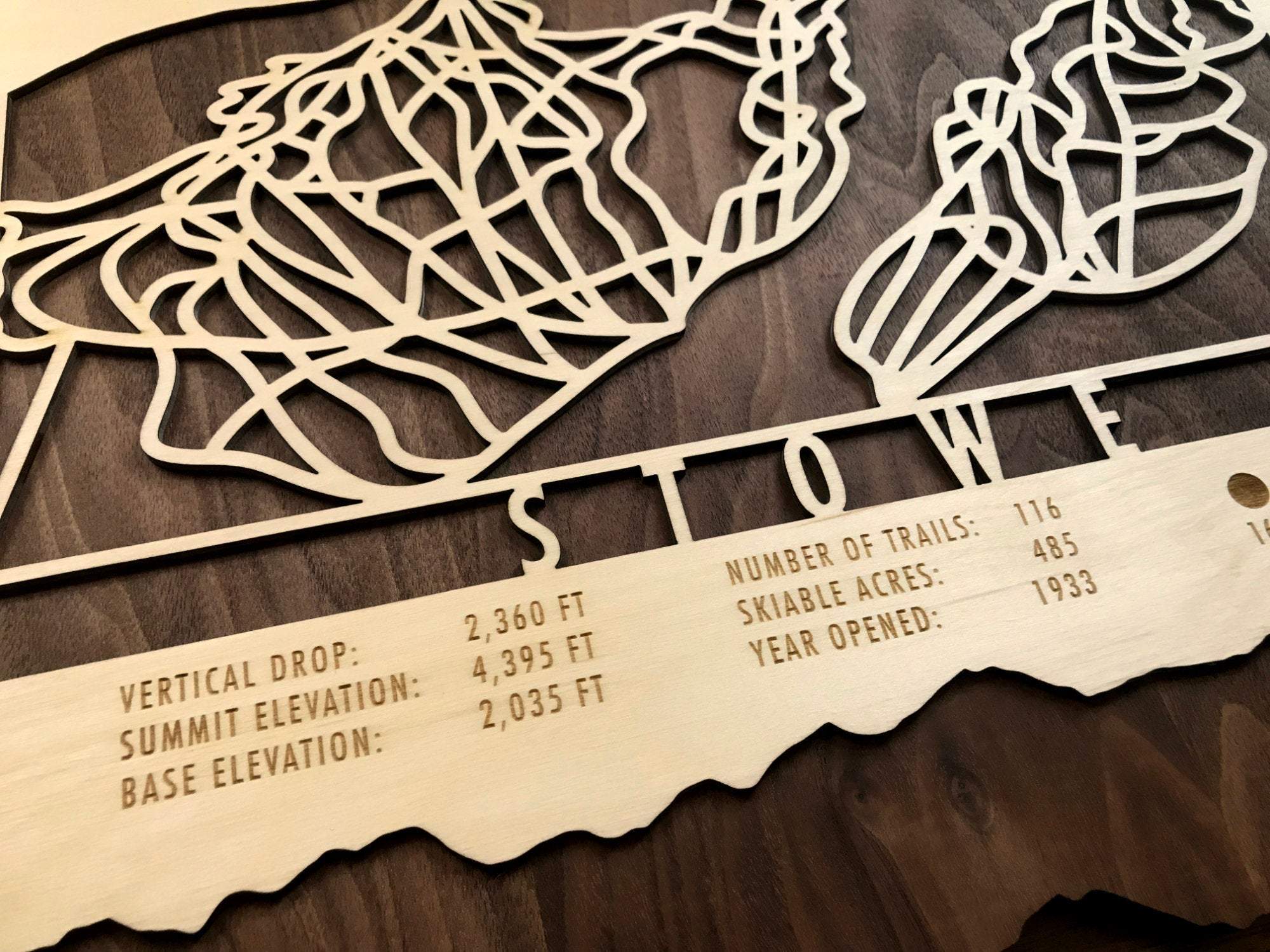 Stowe Trail Map - Vermont - Mountaincut