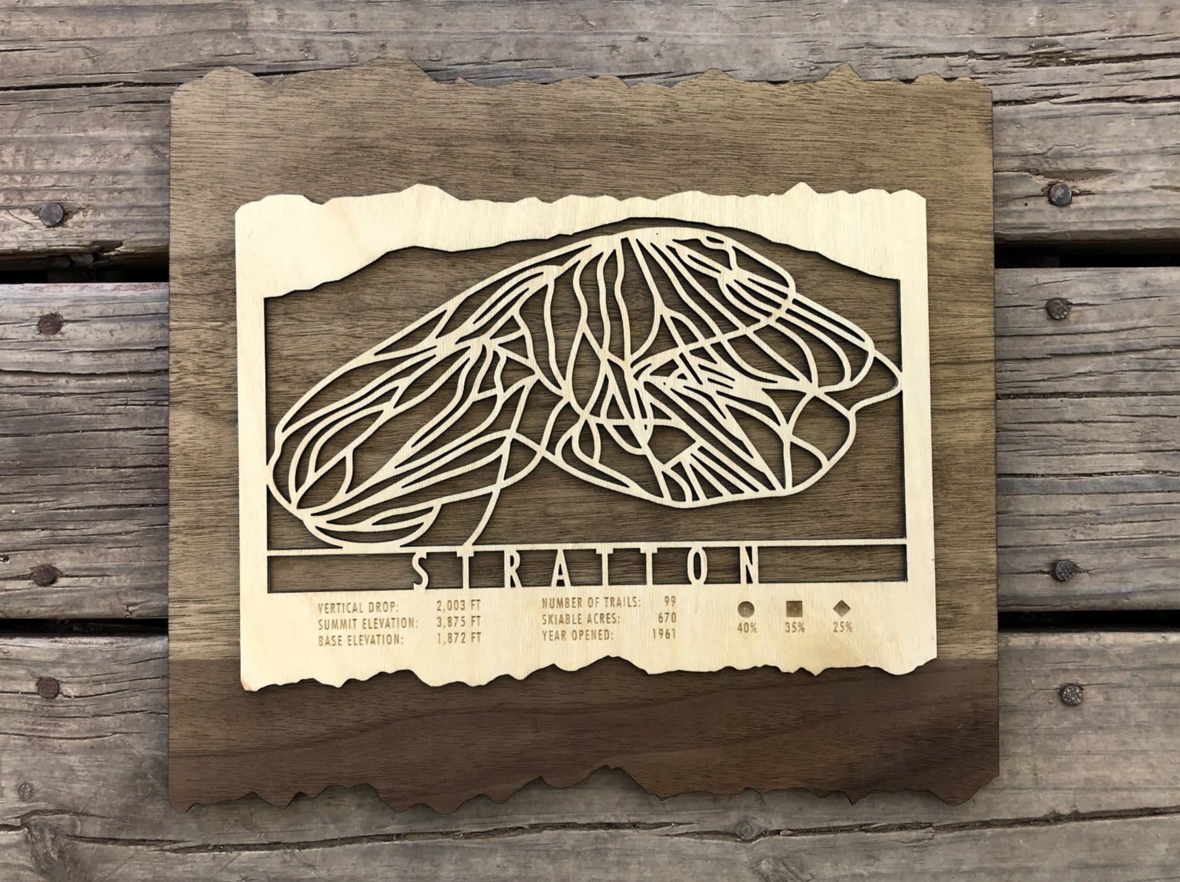 Stratton Trail Map - Vermont - Mountaincut