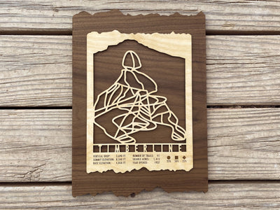 Timberline Oregon Ski Decor Trail Map - Oregon - Mountaincut