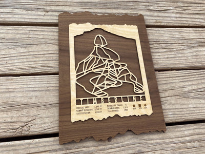 Timberline Oregon Ski Decor Trail Map - Oregon - Mountaincut